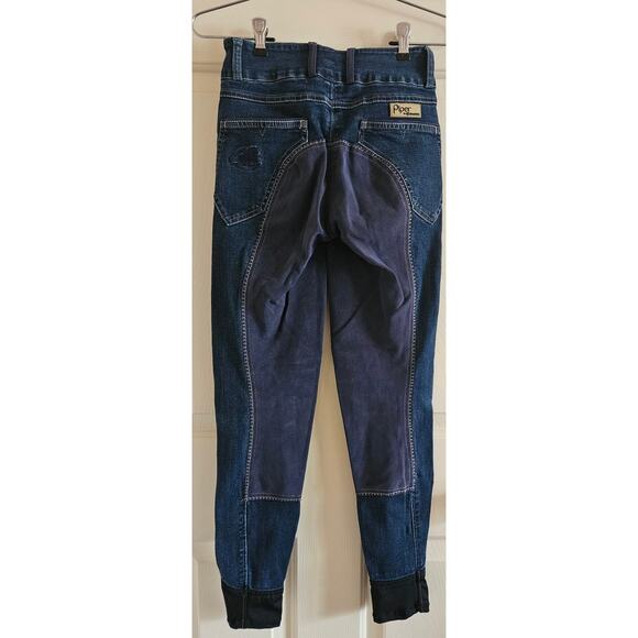 Piper by Smartpak Girls 22R Blue Denim Equestrian Riding Jeans Breeches Pants - Picture 1 of 15